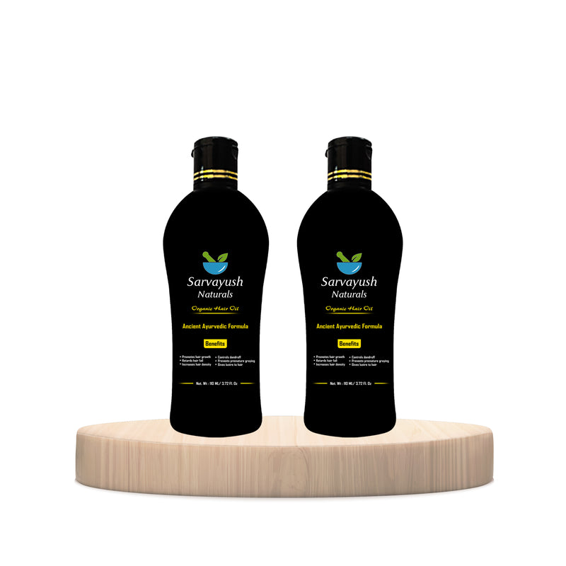 2 × 110 ML Organic Hair Oil