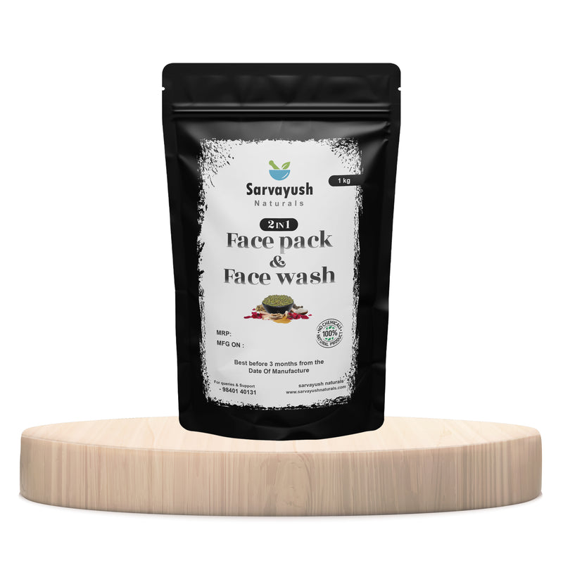 1kg 2 in 1 Face Pack and Face Wash Powder